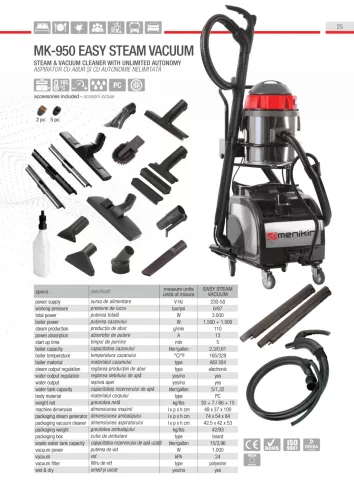 Menikini MK950 Easy Steam Vacuum